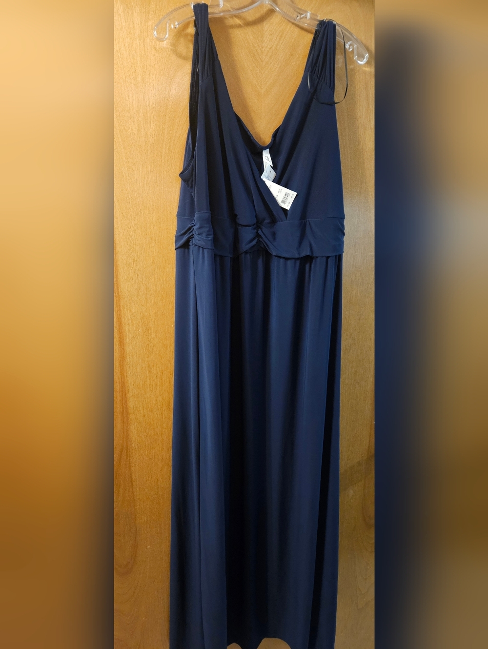 NY Collection Navy Blue Maxi Dress